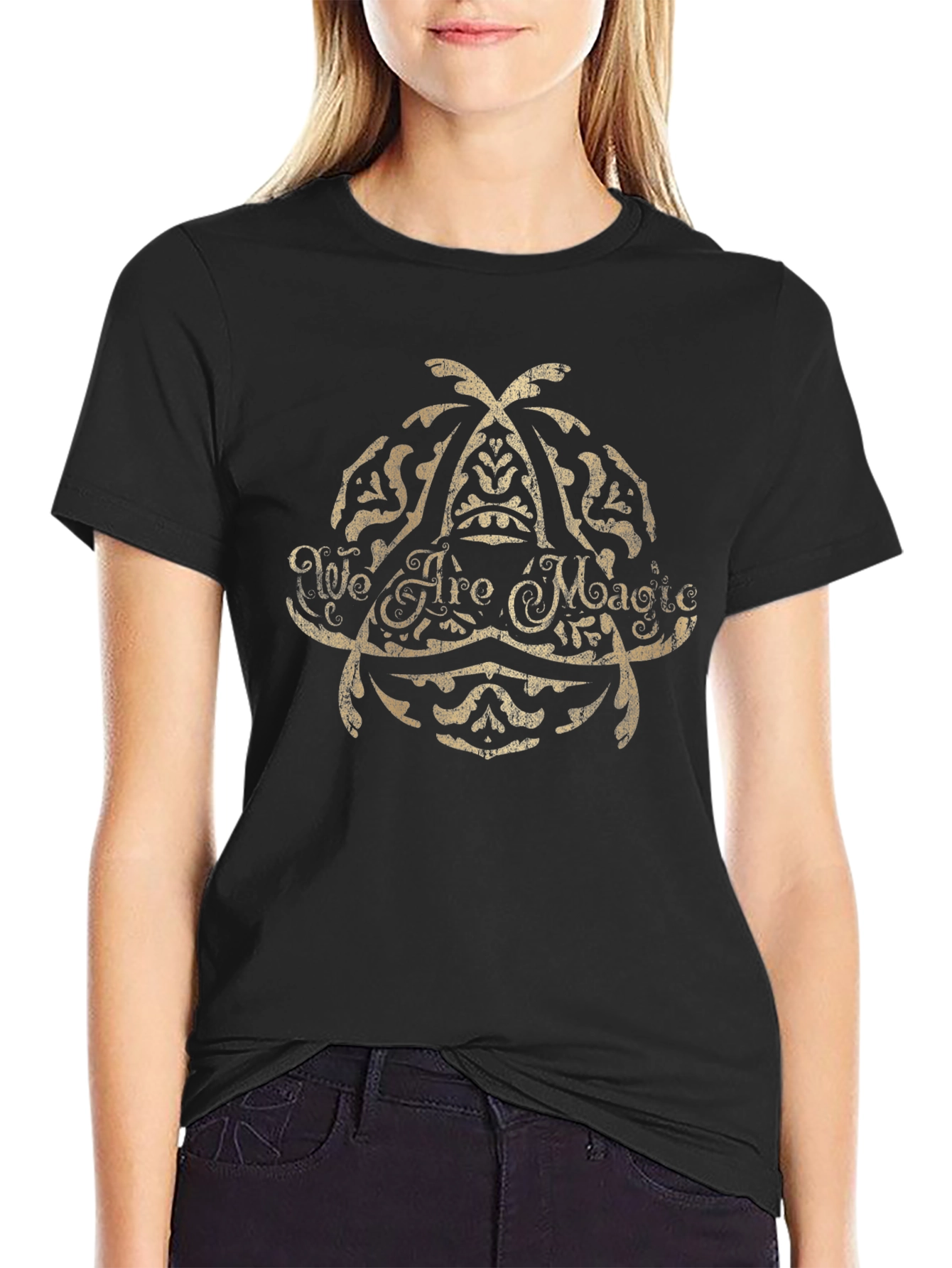 We Are Magic Black Graphic T-Shirt