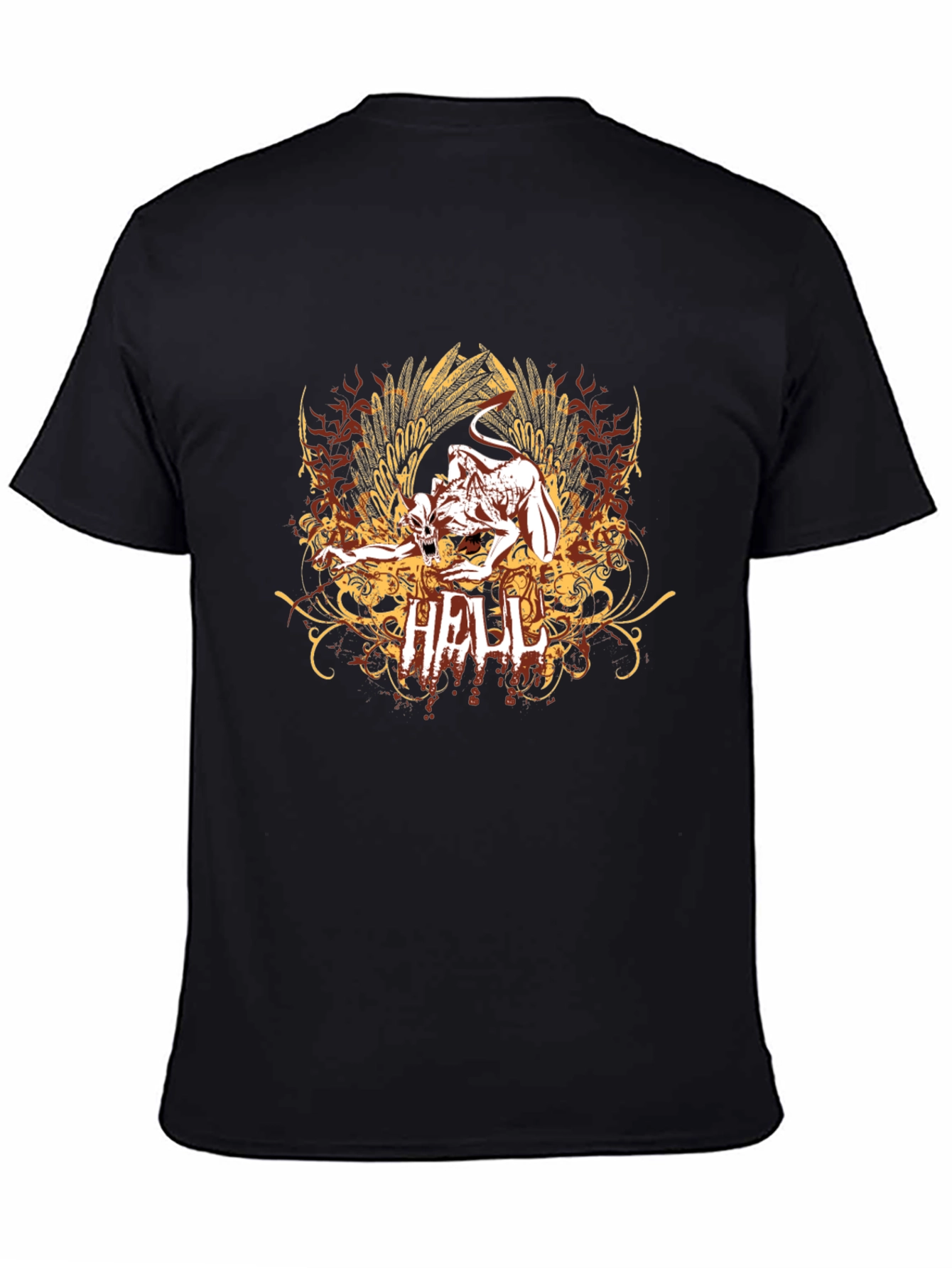 Hell Graphic T-Shirt - Black - Mens