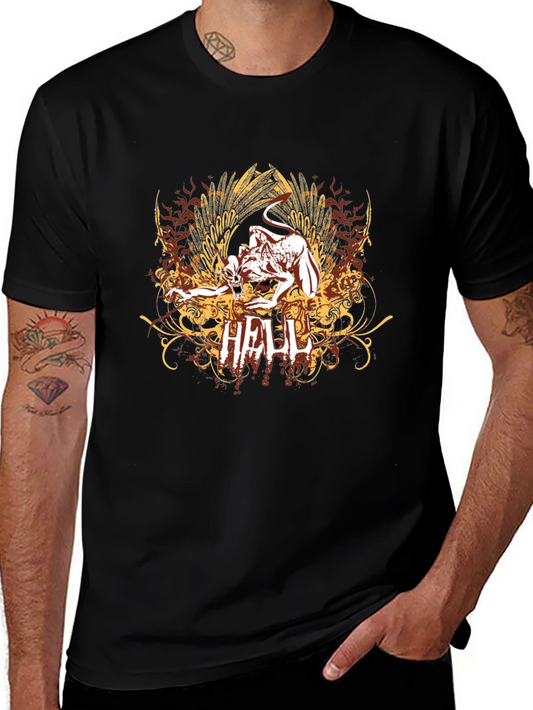 Hell Graphic T-Shirt - Black - Mens