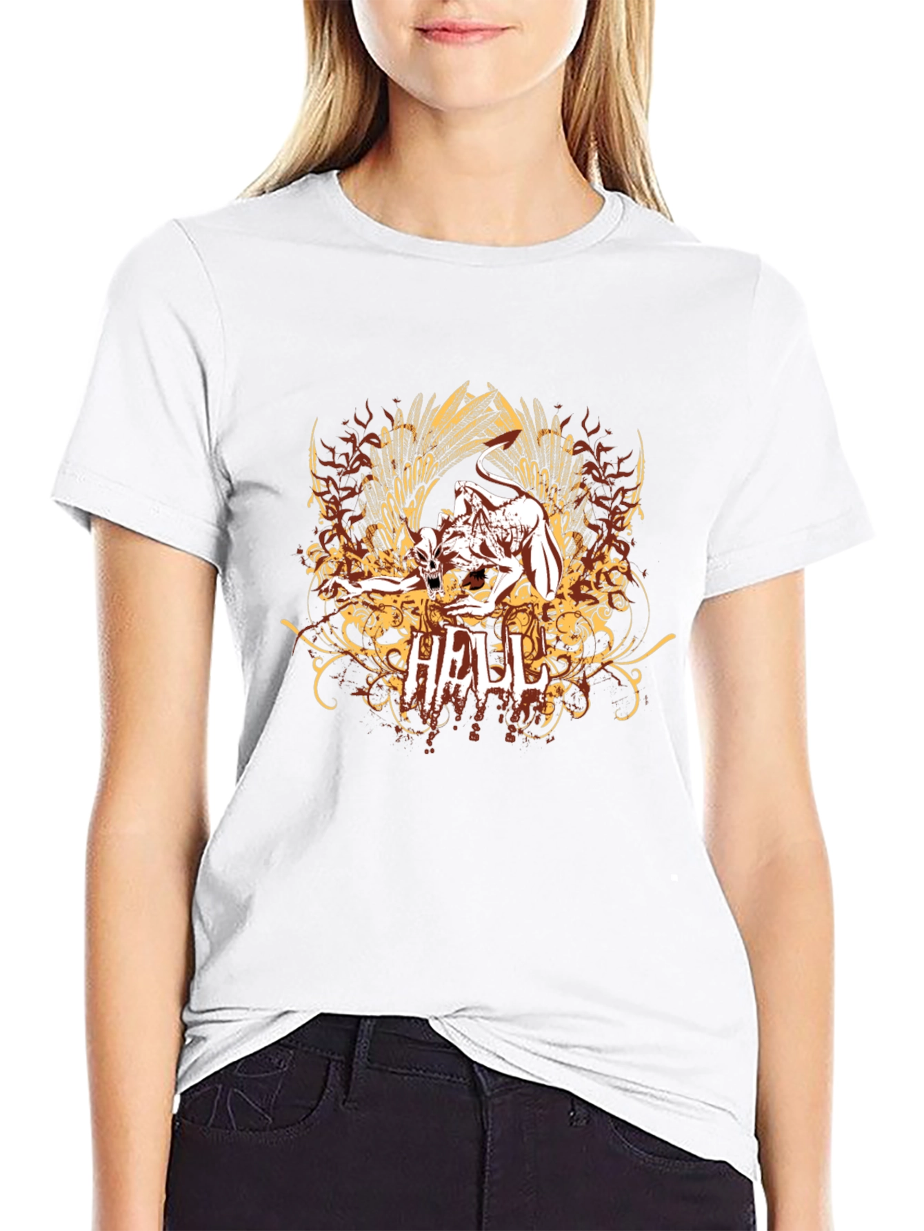 Hell Graphic T-Shirt - Black - Mens