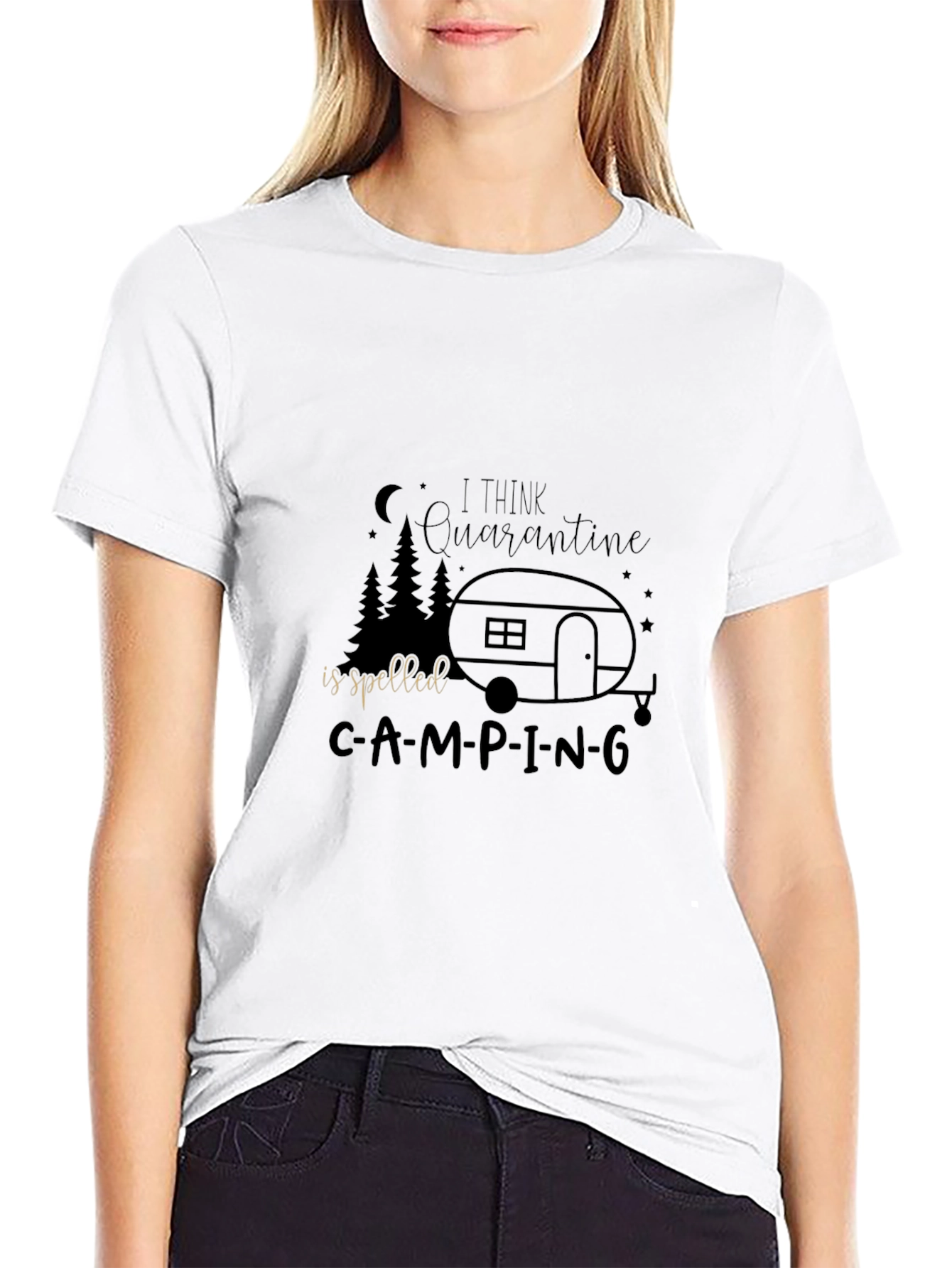 Camping Quarantine Graphic T-Shirt