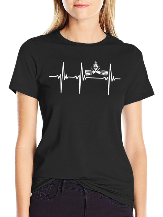 Yoga Heartbeat T-Shirt - Meditative Style