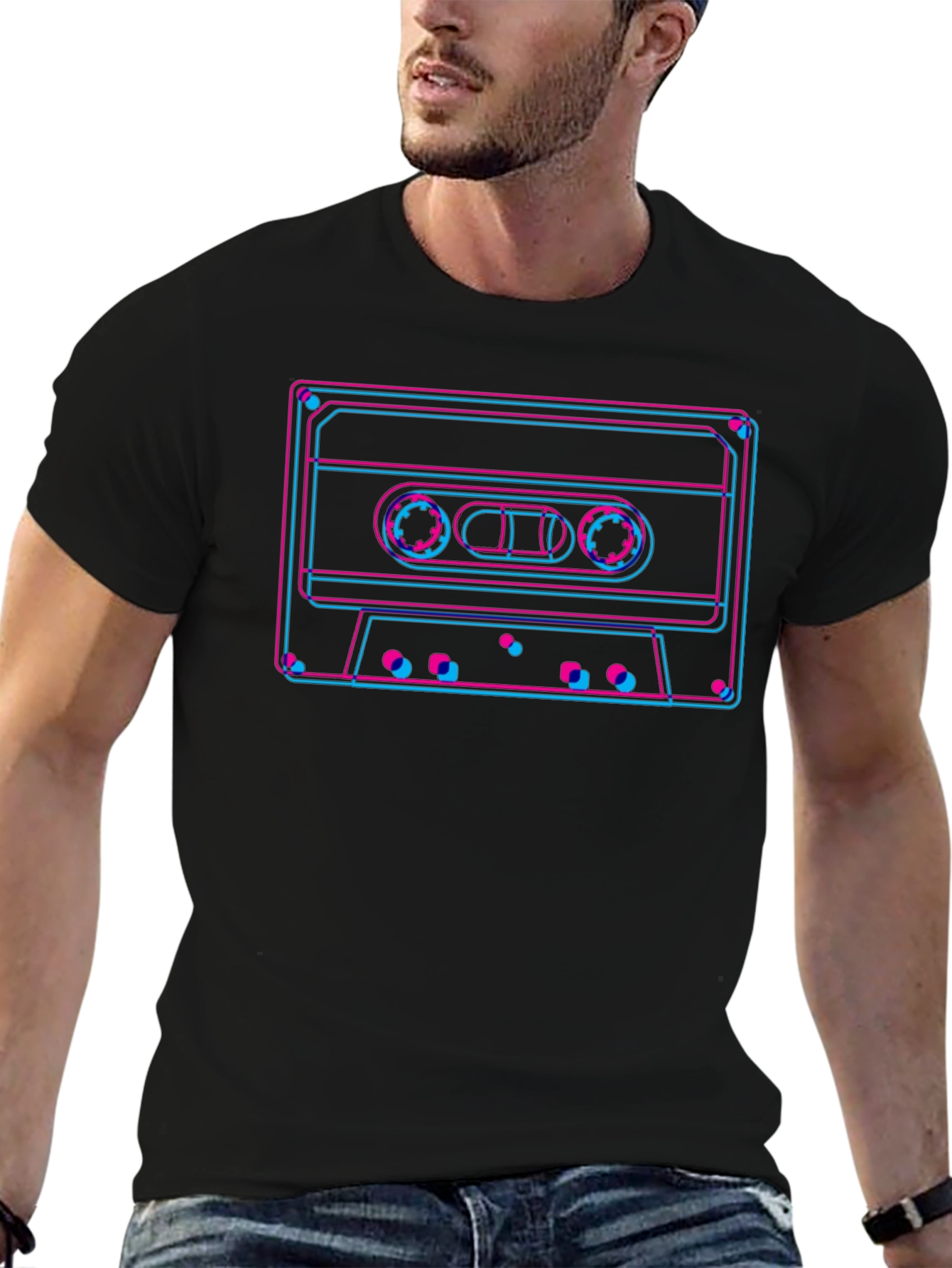 Retro Cassette Tape Graphic T-Shirt