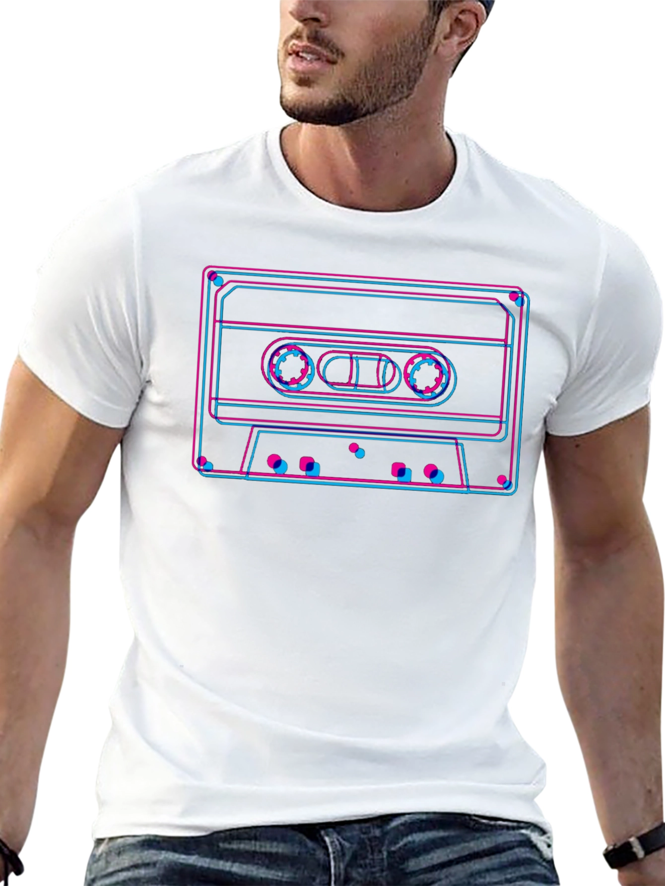 Retro Cassette Tape Graphic T-Shirt