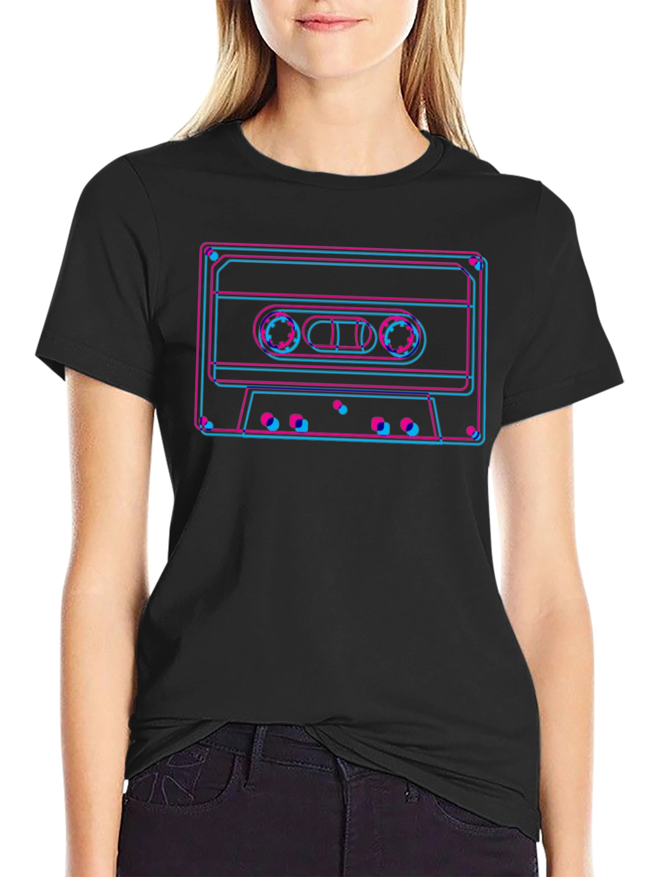 Retro Cassette Tape Graphic T-Shirt