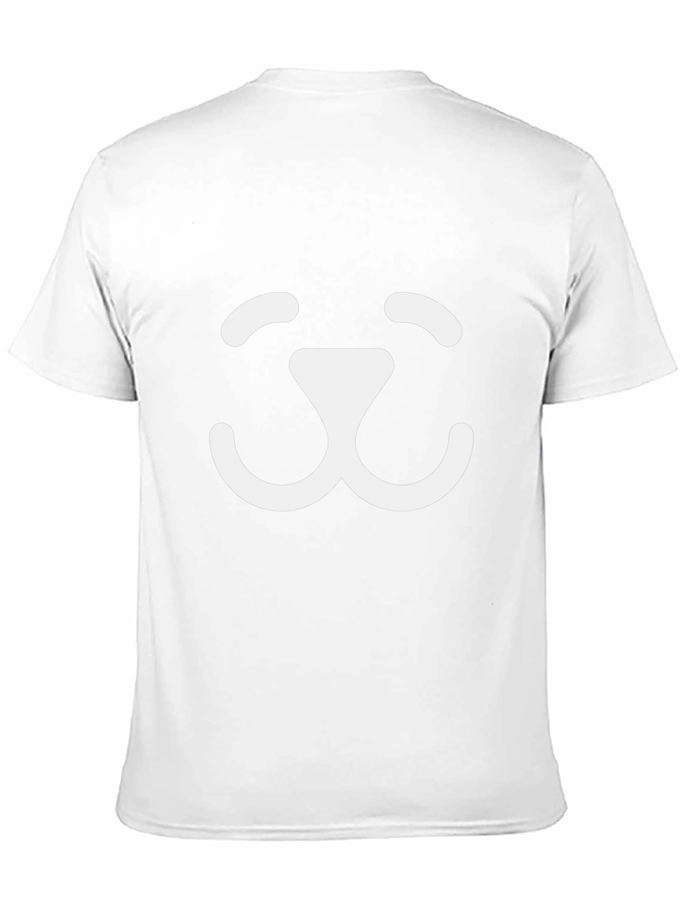 Cute Dog Face Graphic Tee - Soft Black T-Shirt