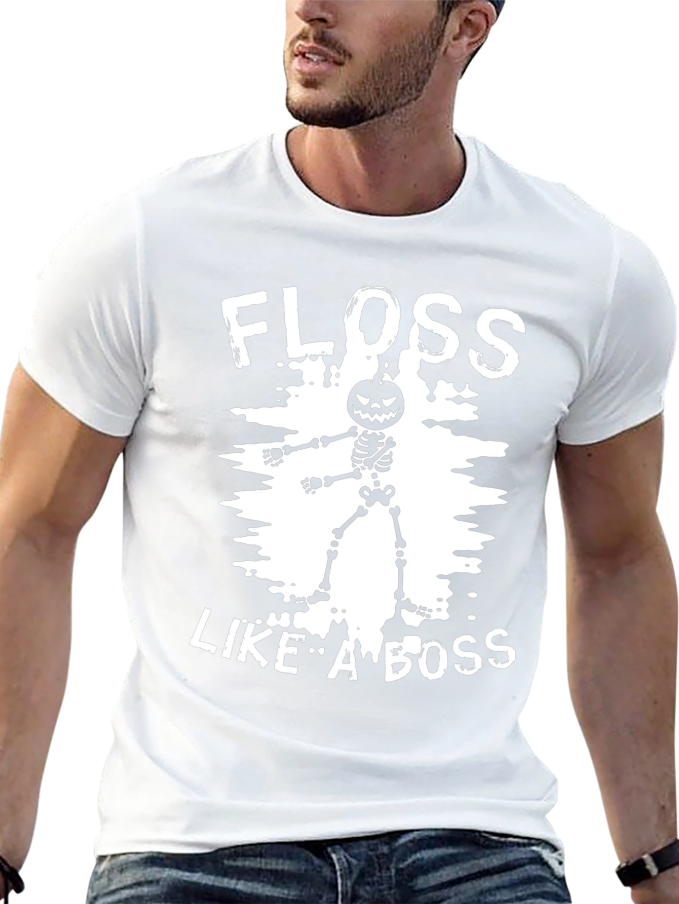 Floss Like a Boss Halloween Skeleton T-Shirt