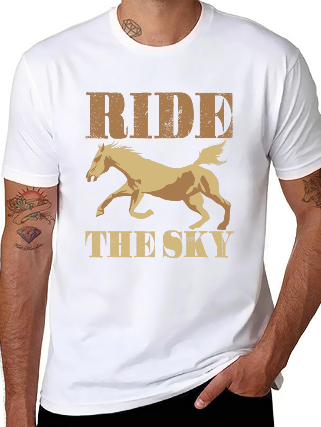 Ride the Sky Graphic Tee - Equestrian Style Shirt