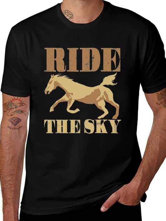 Ride the Sky Graphic Tee - Equestrian Style Shirt