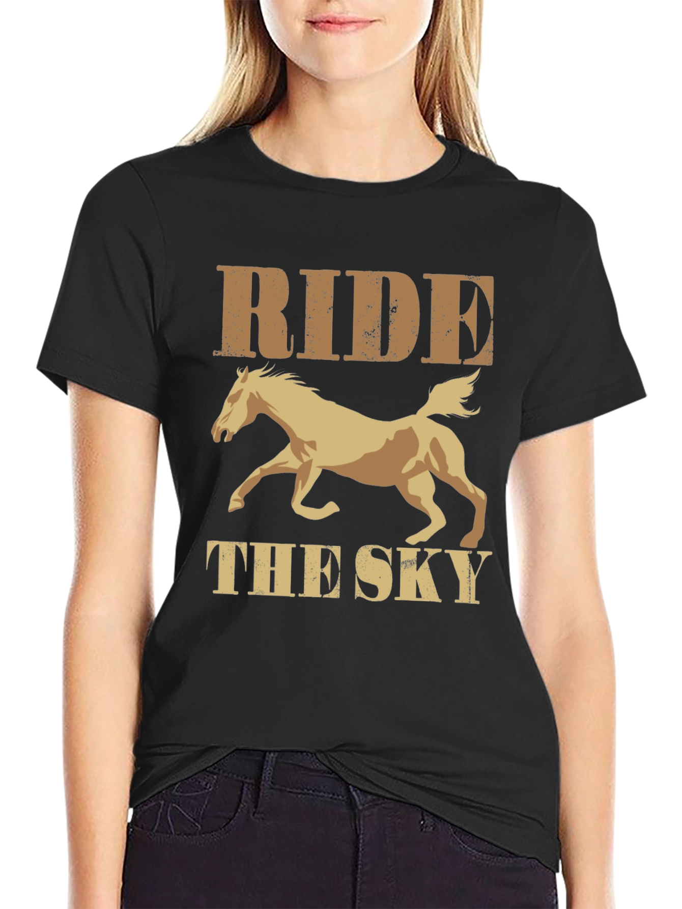 Ride the Sky Graphic Tee - Equestrian Style Shirt