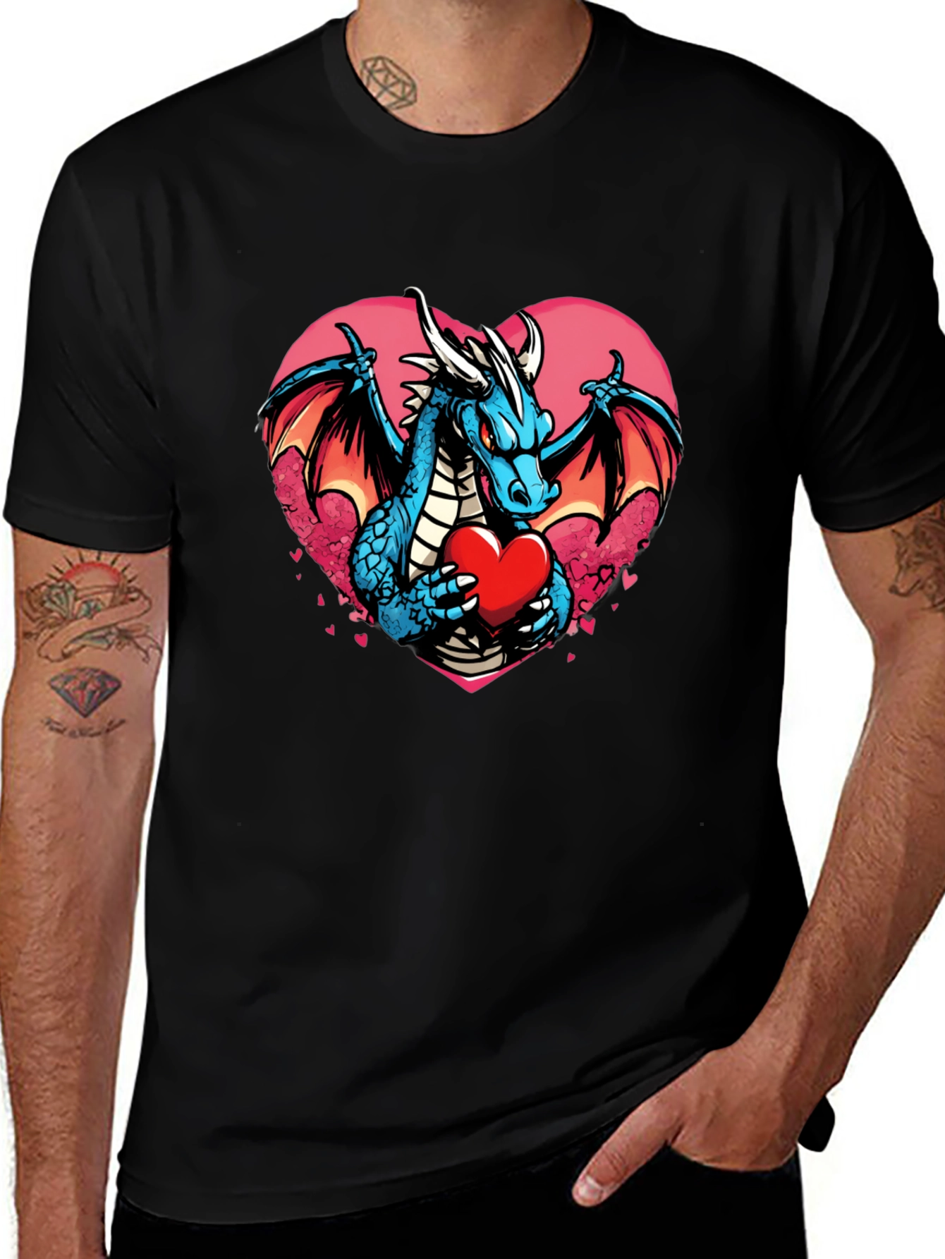 Dragon Heart Valentines Day T-Shirt