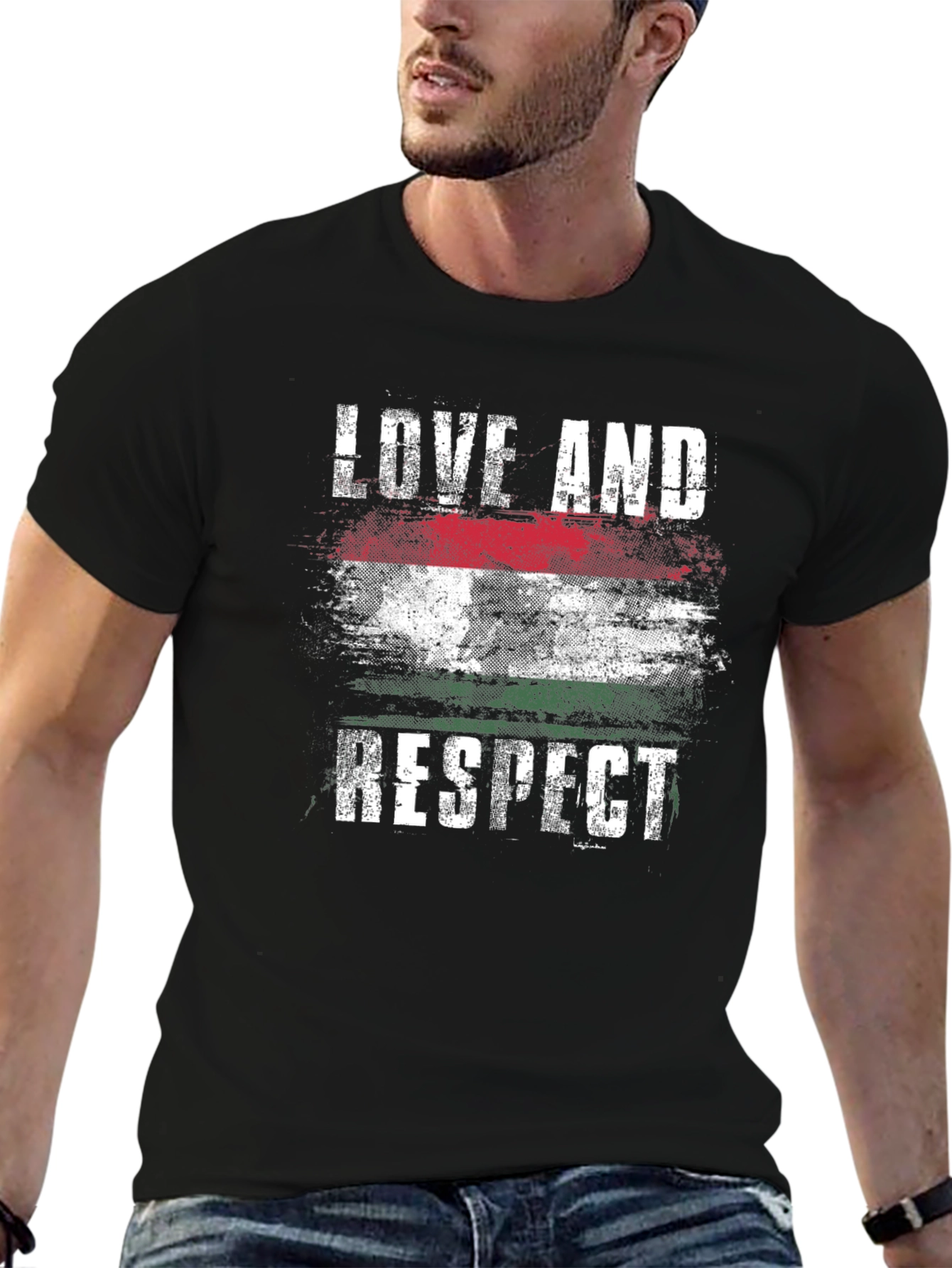 Hungary Flag Love & Respect T-Shirt