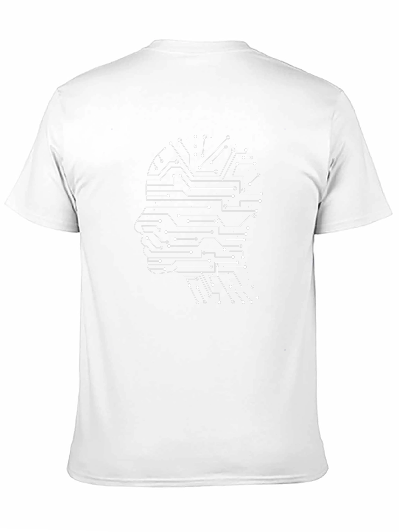 AI Mind Circuit T-Shirt - Futuristic Tech Design