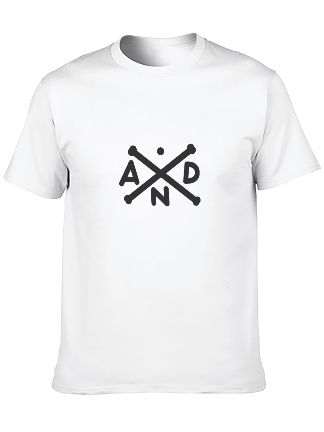 Mens Black Graphic Tee - A & D Design