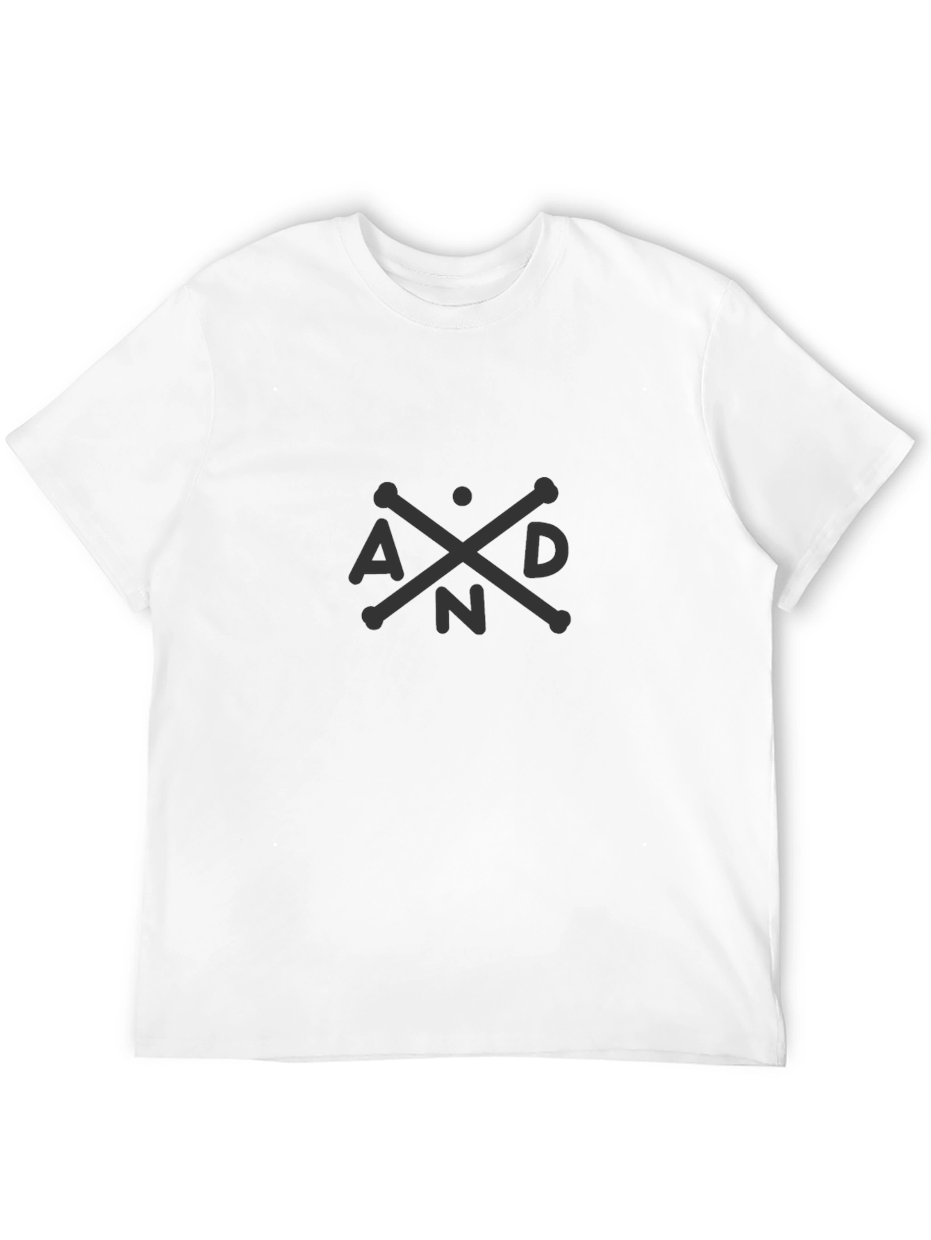 Mens Black Graphic Tee - A & D Design