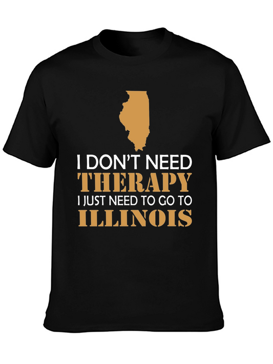 Funny Illinois Therapy Graphic T-Shirt