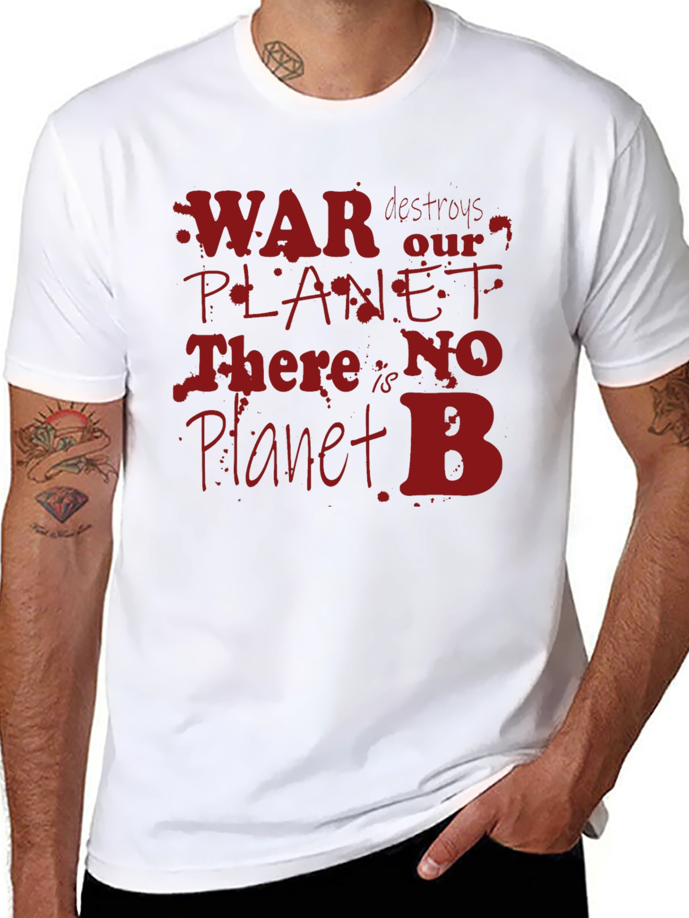 War Destroys Planet T-Shirt - Eco Awareness Tee