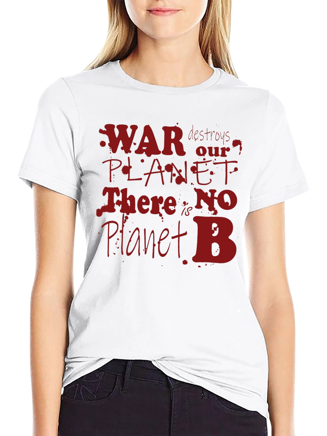 War Destroys Planet T-Shirt - Eco Awareness Tee