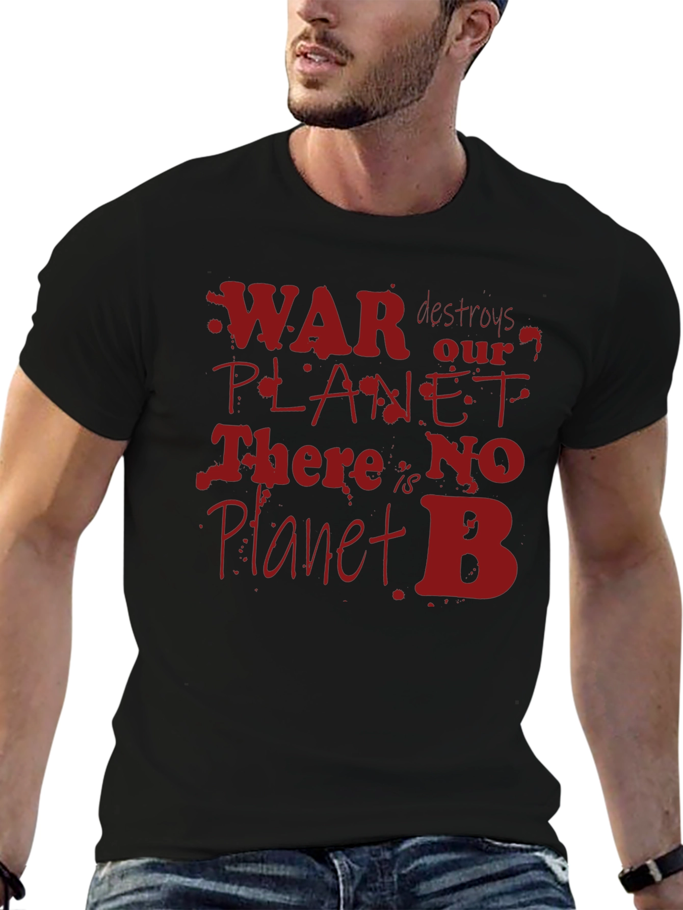 War Destroys Planet T-Shirt - Eco Awareness Tee