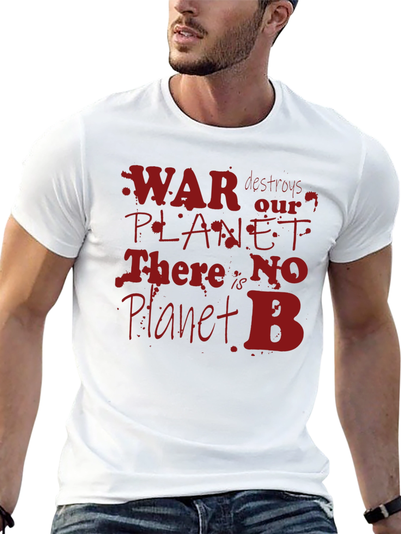 War Destroys Planet T-Shirt - Eco Awareness Tee