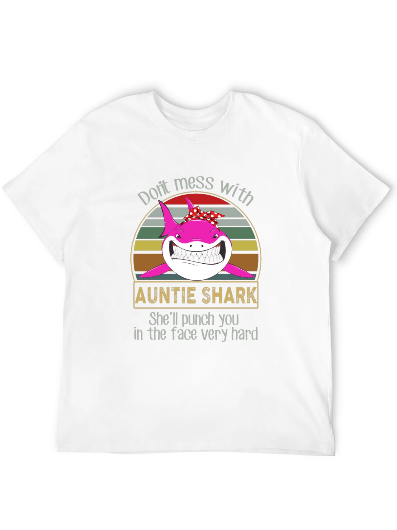 Auntie Shark Graphic Tee - Dont Mess With!