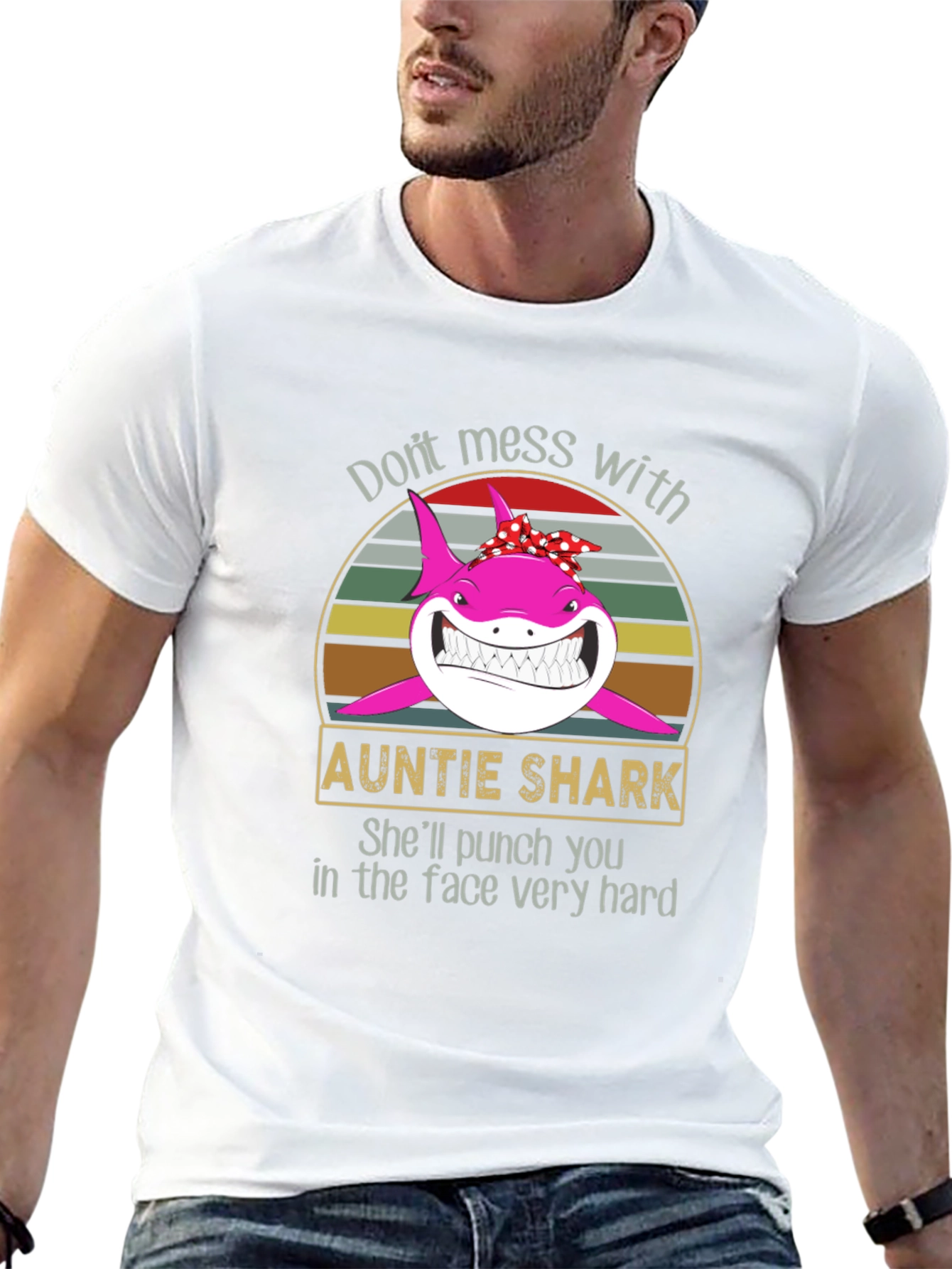 Auntie Shark Graphic Tee - Dont Mess With!