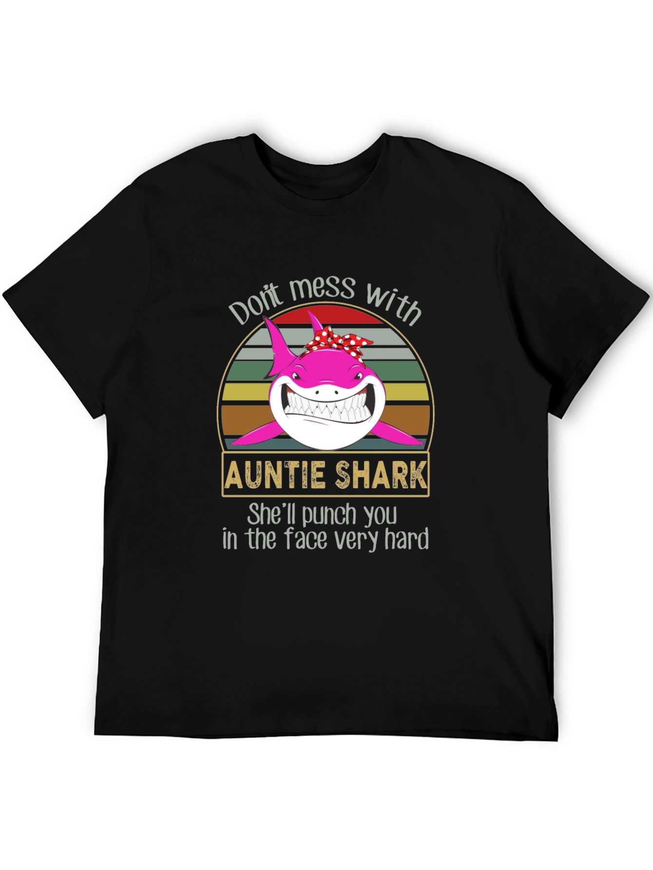 Auntie Shark Graphic Tee - Dont Mess With!