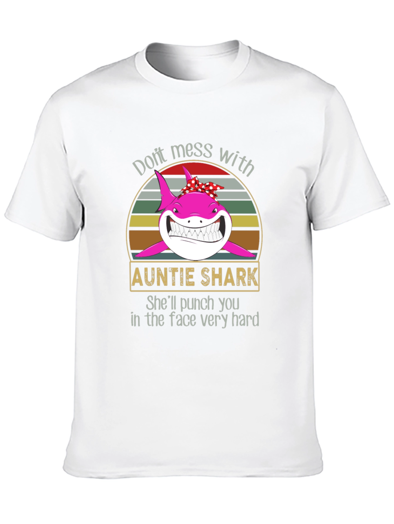 Auntie Shark Graphic Tee - Dont Mess With!