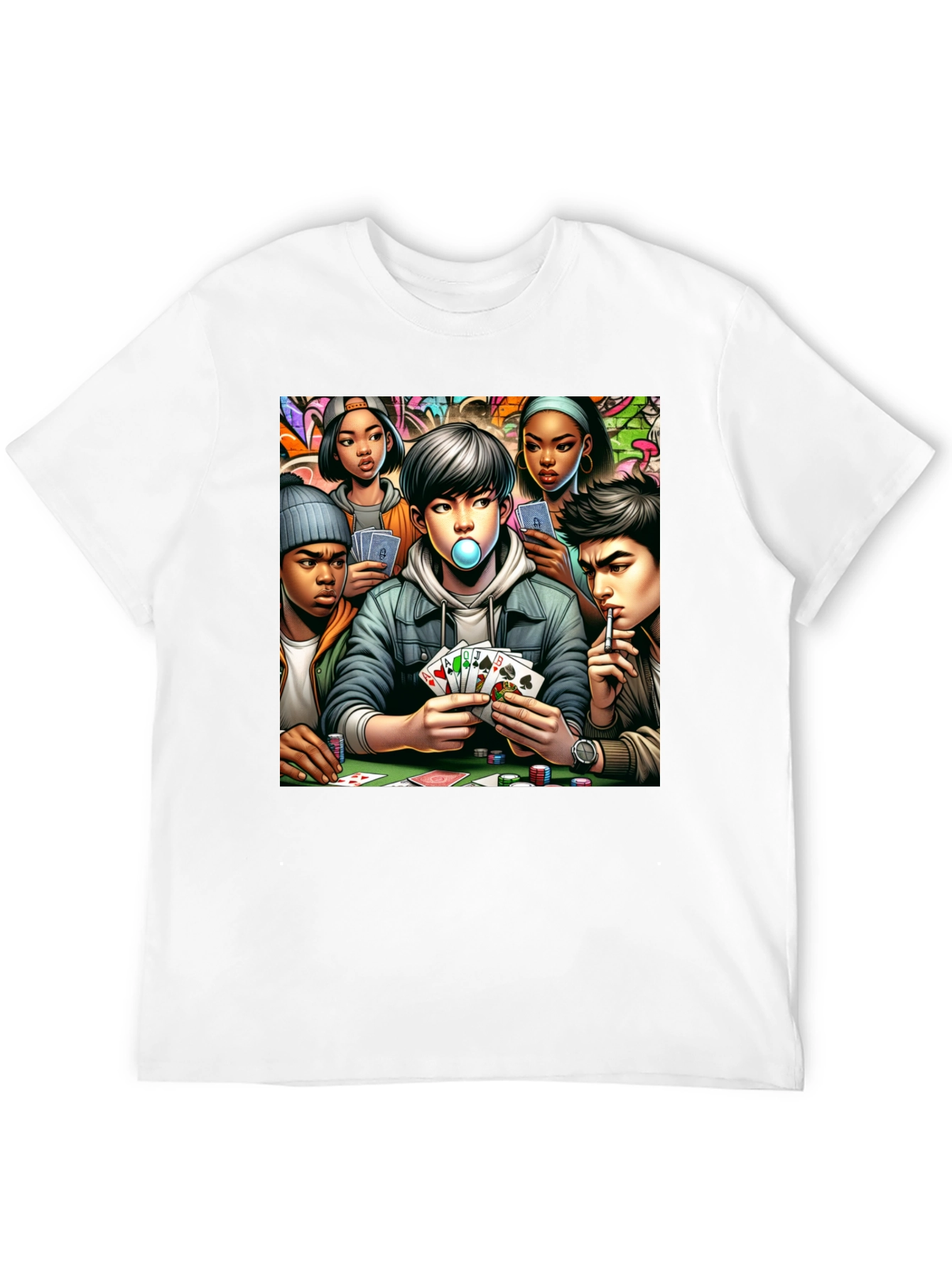 Poker Night T-Shirt: Street Style Graphic Tee