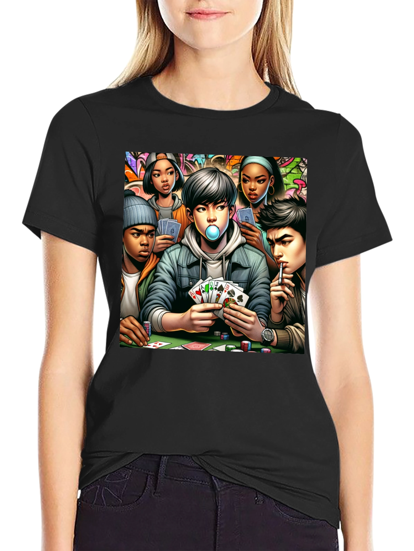 Poker Night T-Shirt: Street Style Graphic Tee