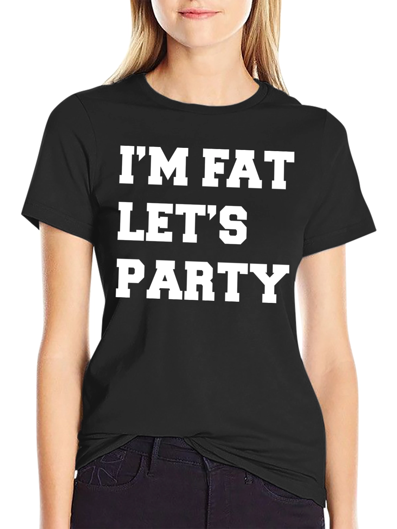 Im Fat Lets Party T-Shirt - Bold Graphic Tee