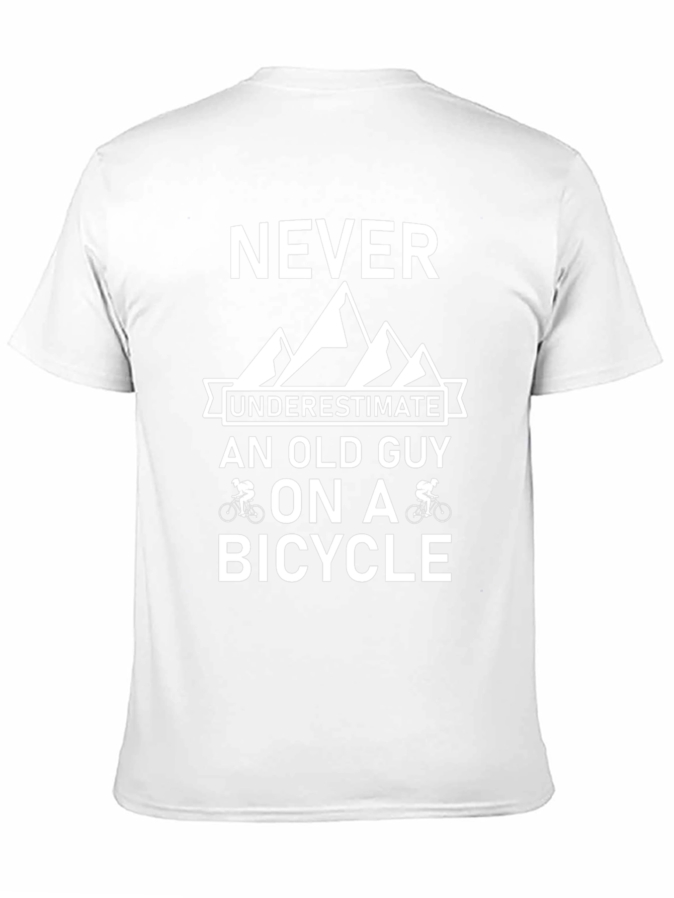 Funny Old Guy Bicycling T-Shirt