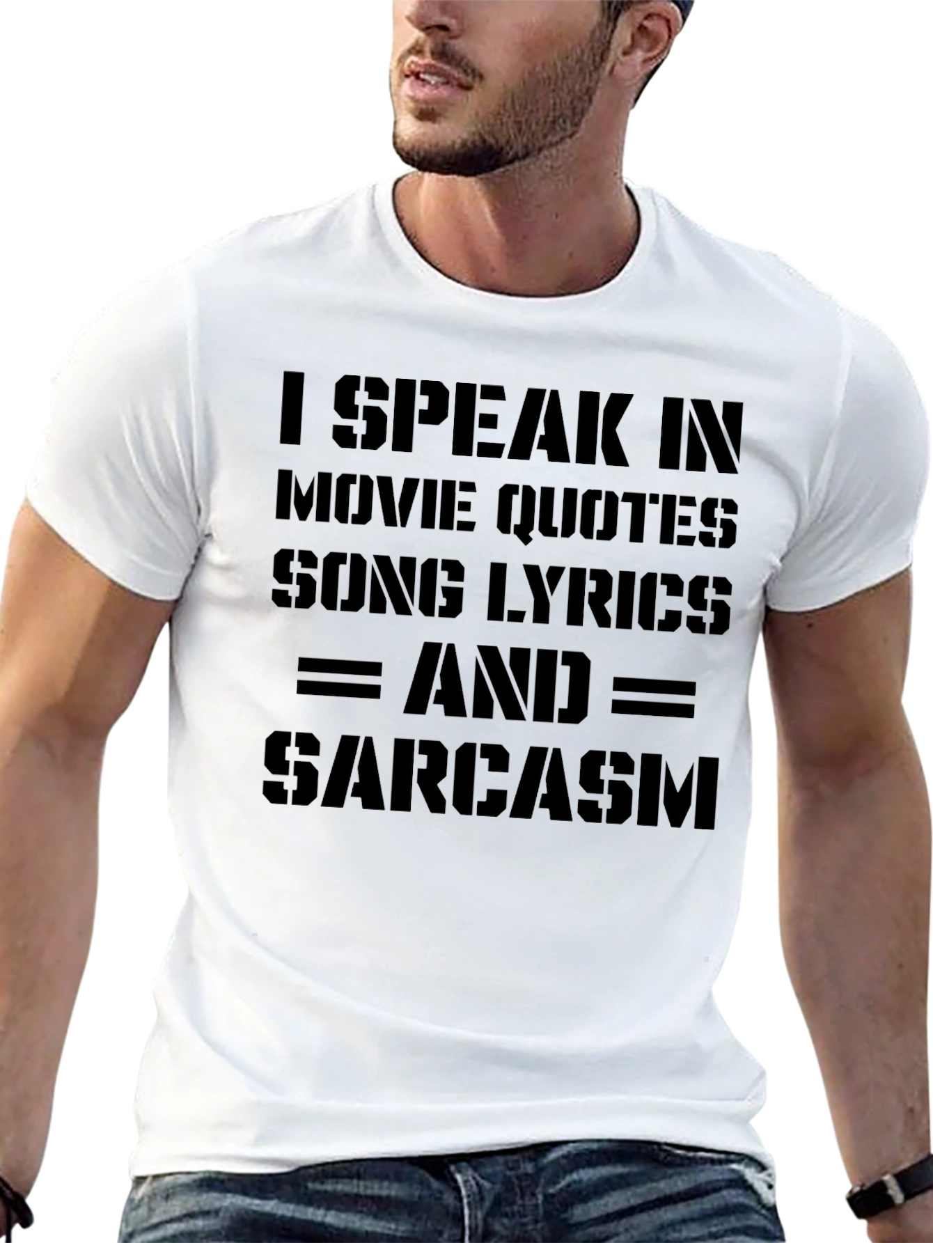 Movie Quotes Song Lyrics Sarcasm Graphic T-Shirt
