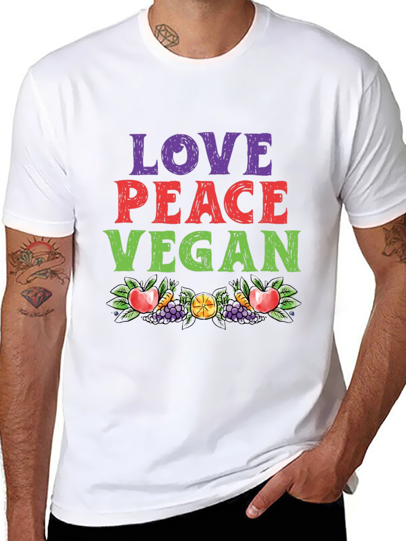 Love Peace Vegan T-Shirt