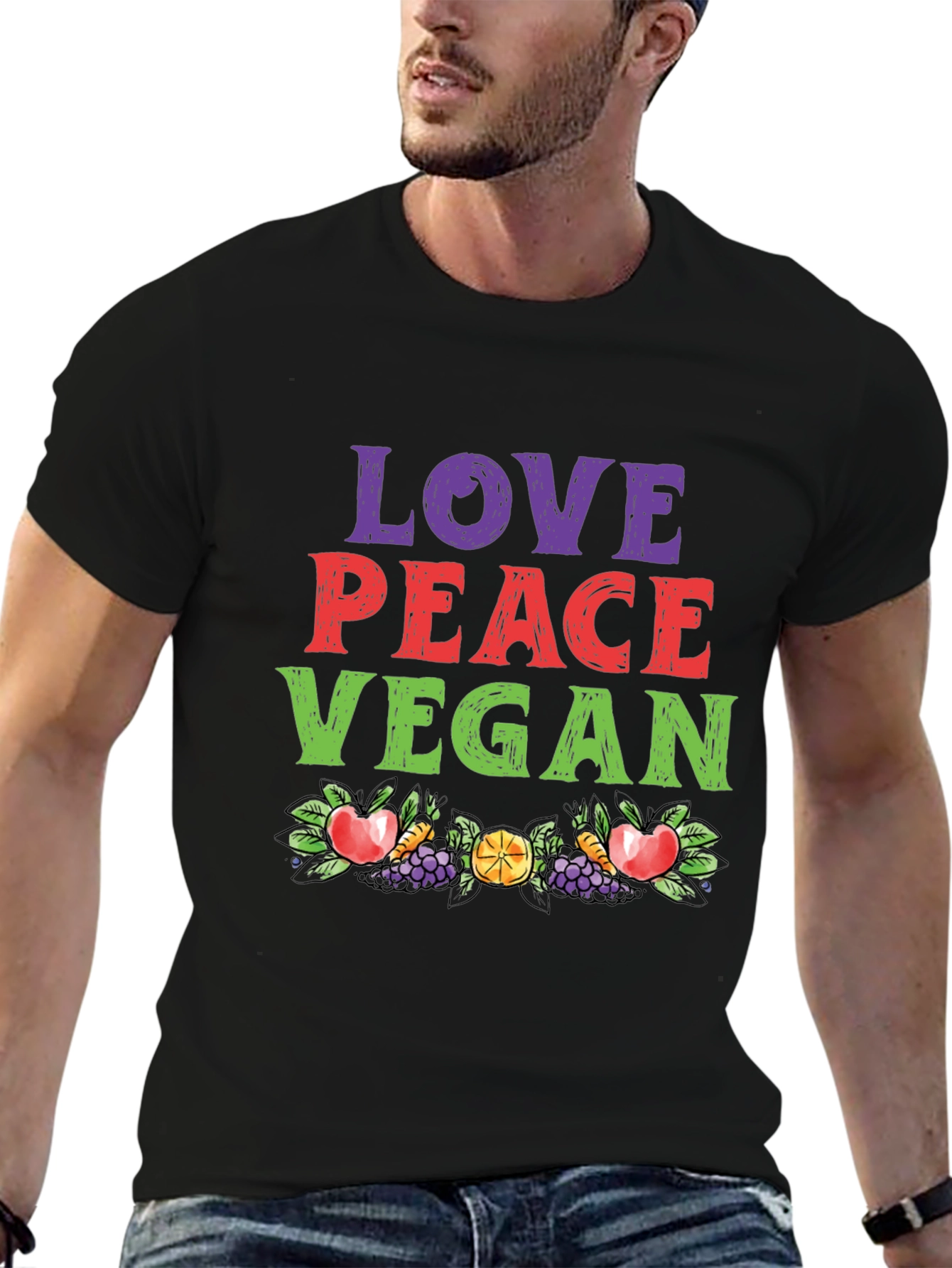 Love Peace Vegan T-Shirt