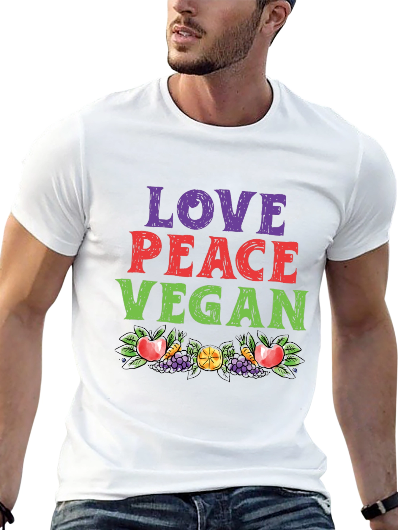 Love Peace Vegan T-Shirt