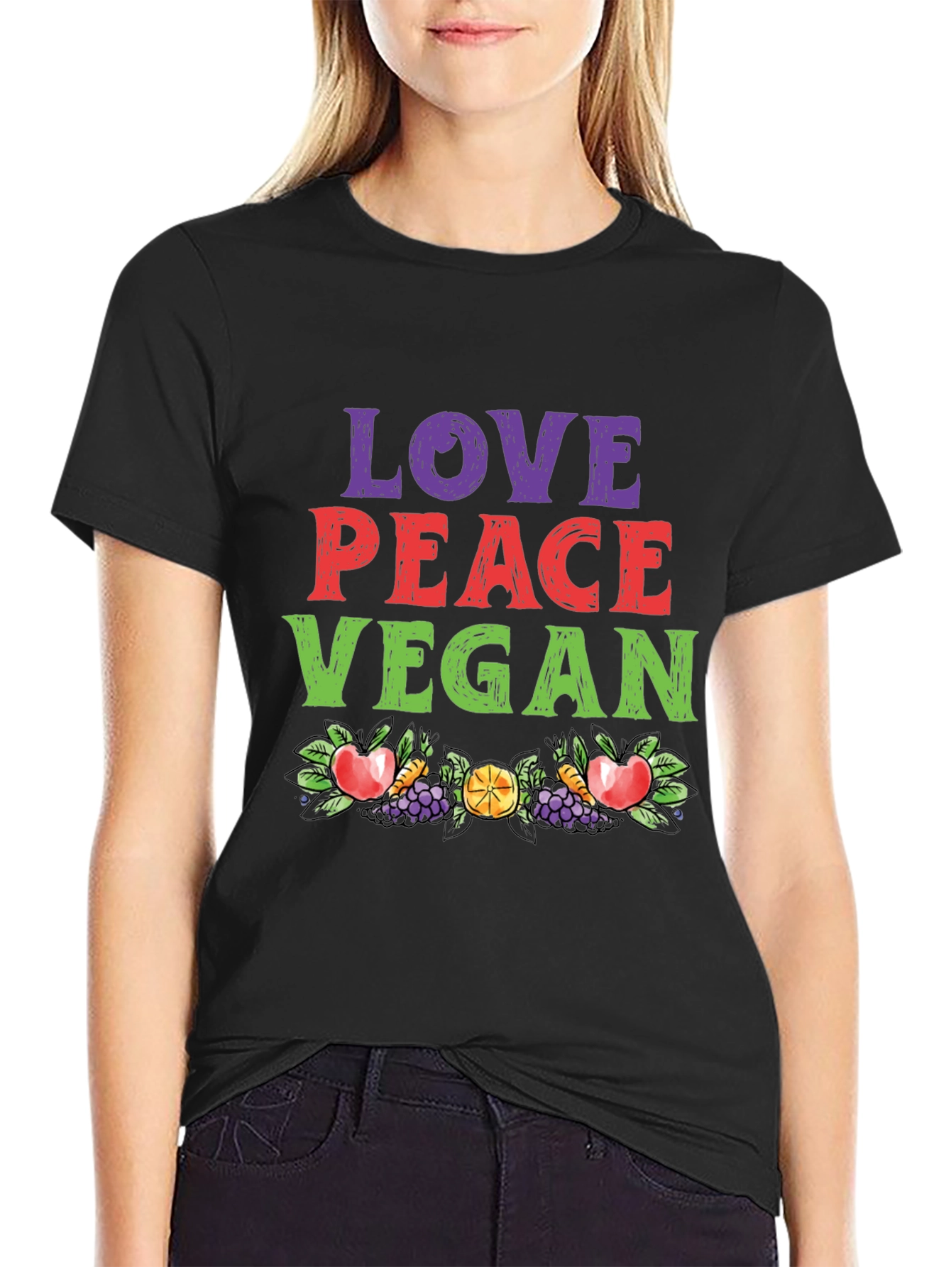 Love Peace Vegan T-Shirt