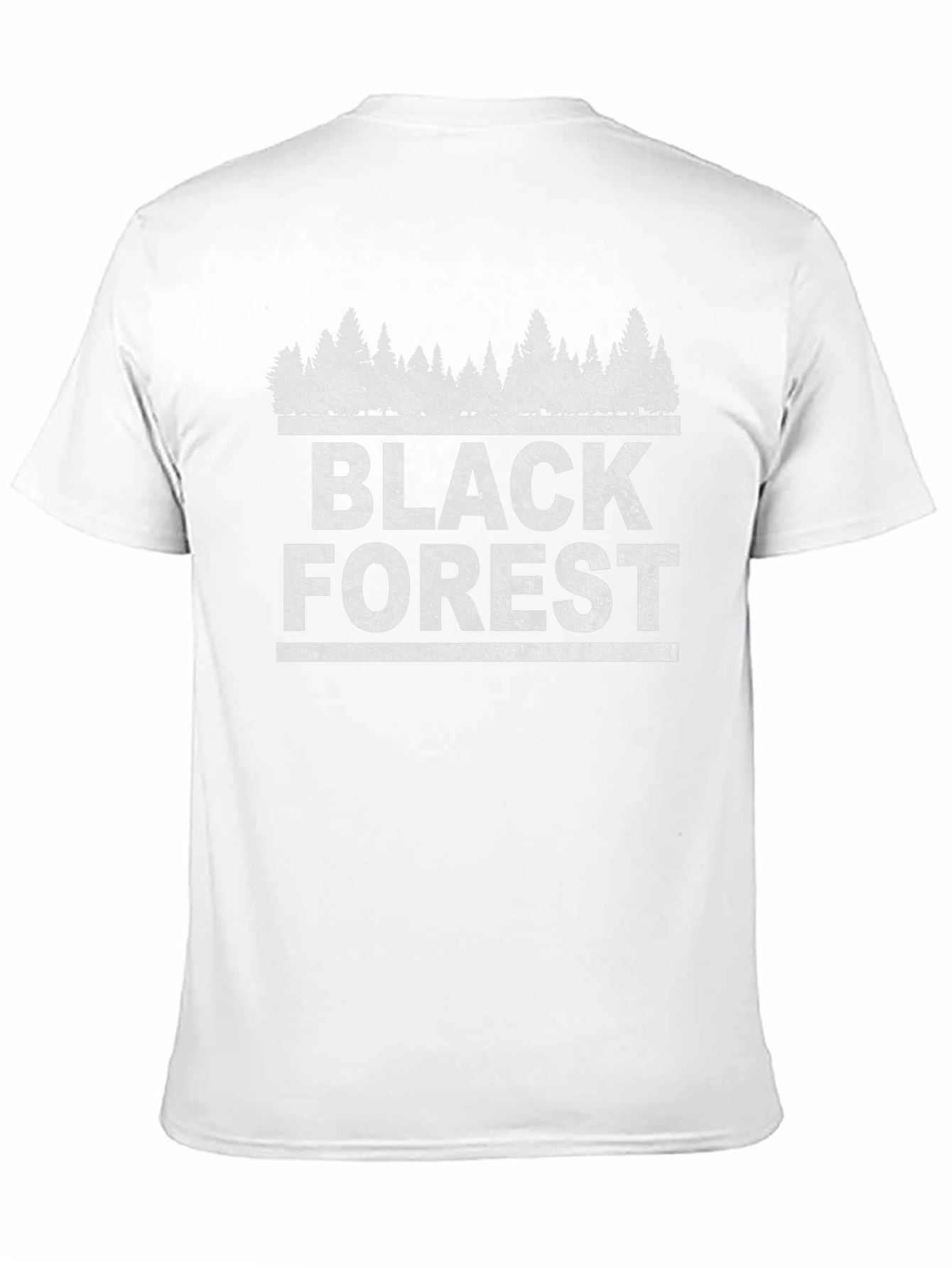 Black Forest Graphic Tee - Nature Inspired Shirt