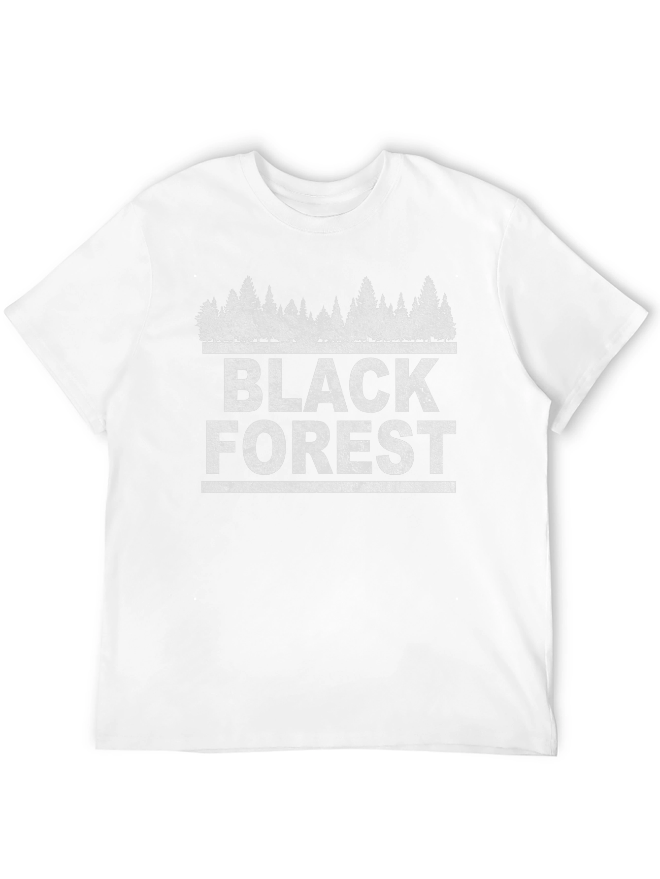 Black Forest Graphic Tee - Nature Inspired Shirt
