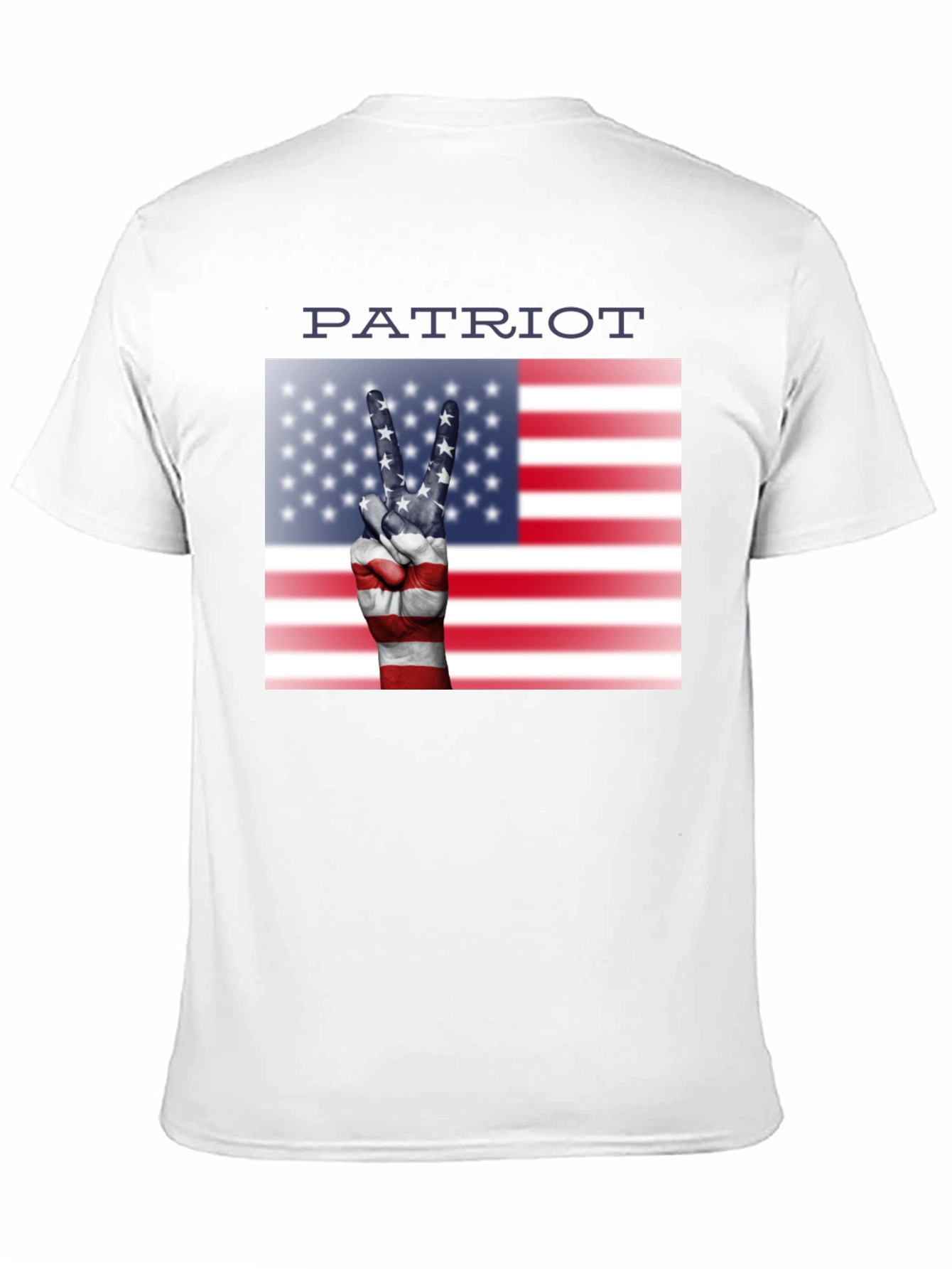 Patriot T-Shirt - Peace USA Flag Hand