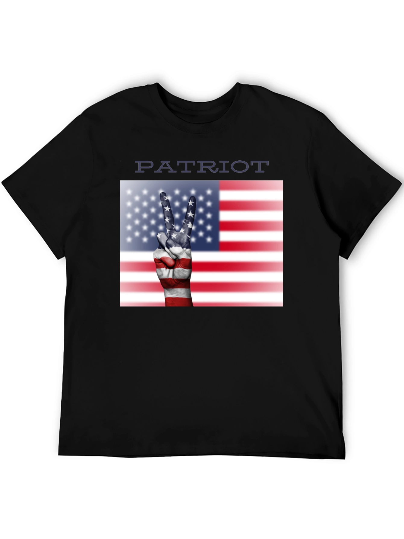 Patriot T-Shirt - Peace USA Flag Hand