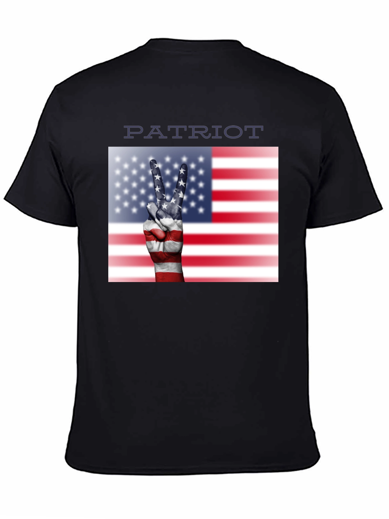 Patriot T-Shirt - Peace USA Flag Hand