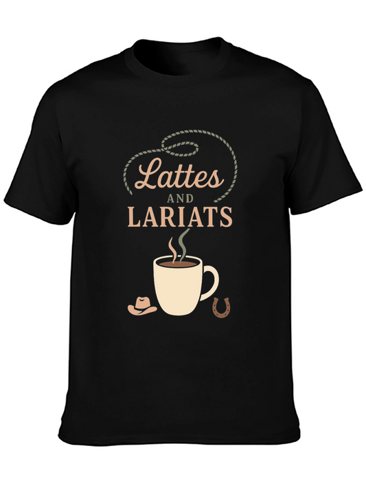 Latte & Lariat Graphic Tee - Western Style Comfort