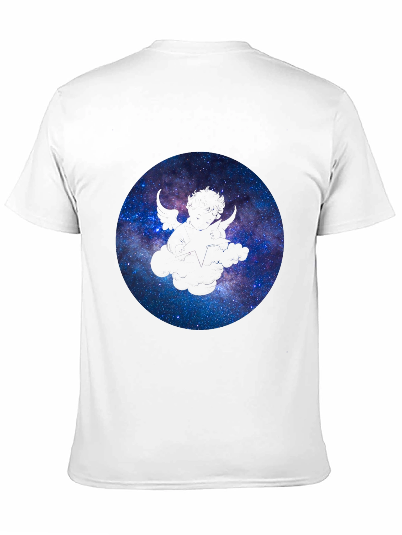 Galaxy Wings Graphic Black Tee
