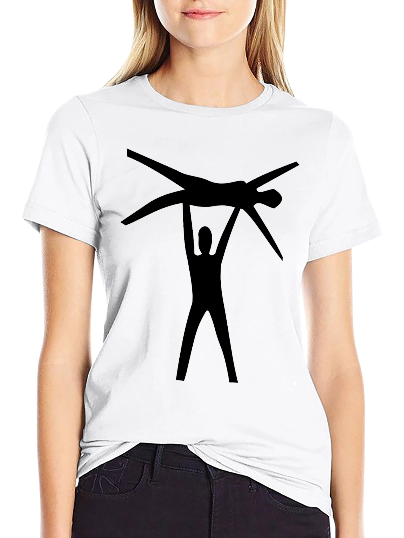 Gymnastics Silhouette Black T-Shirt