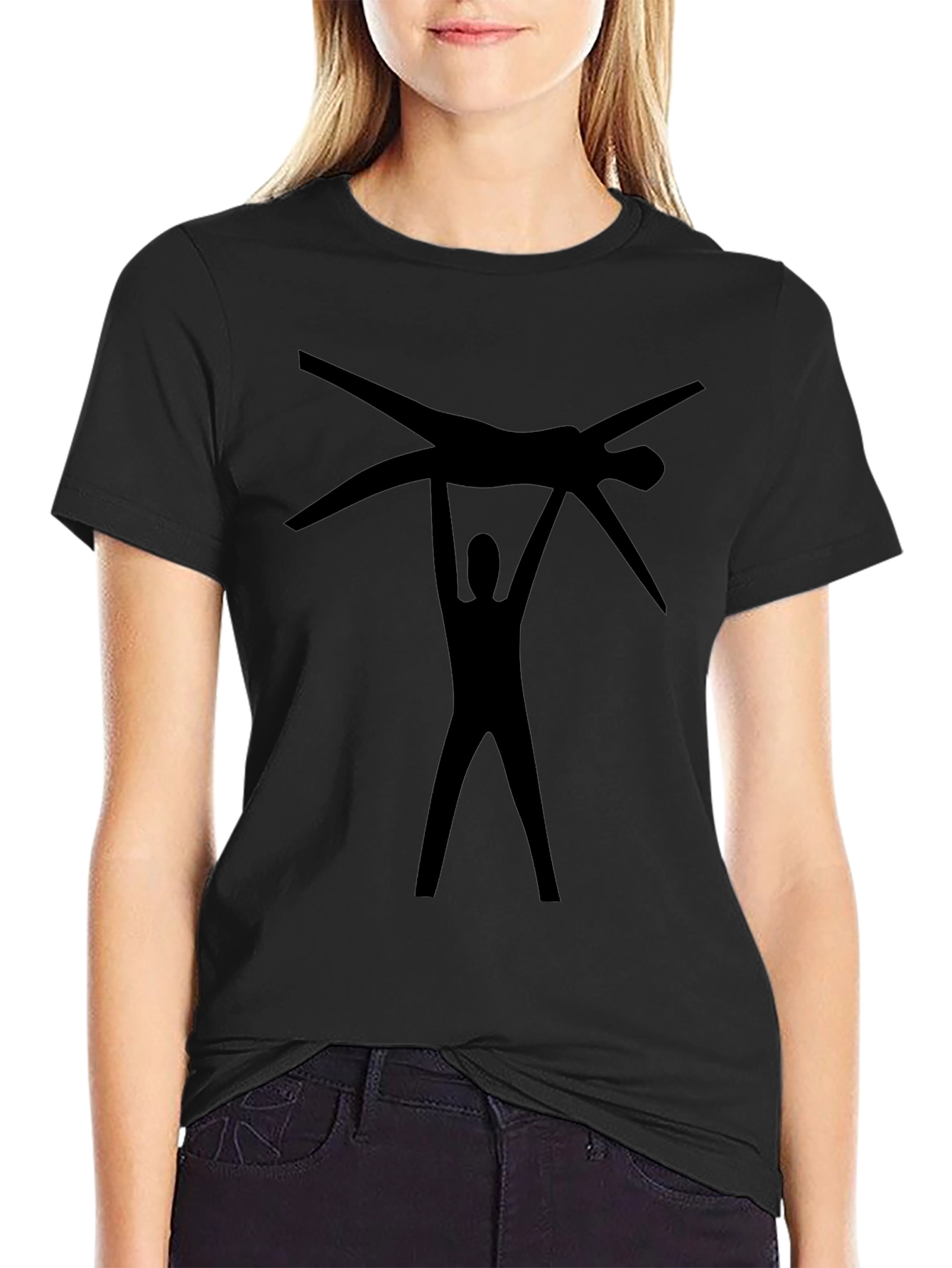 Gymnastics Silhouette Black T-Shirt