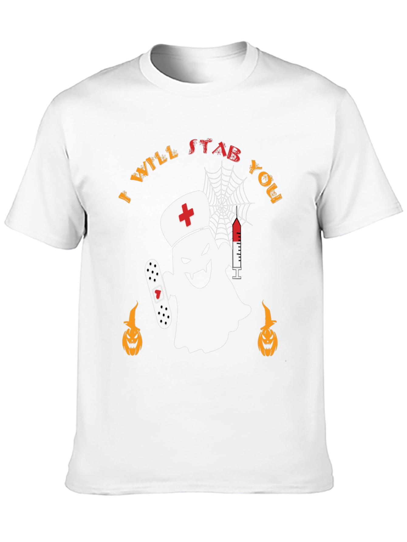 Spooky Nurse Ghost Halloween T-Shirt