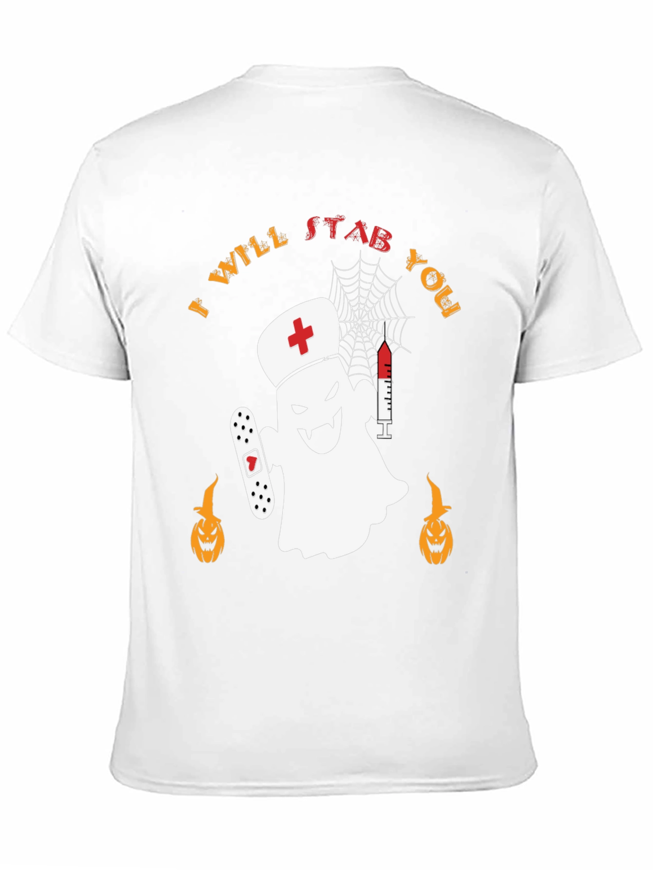 Spooky Nurse Ghost Halloween T-Shirt
