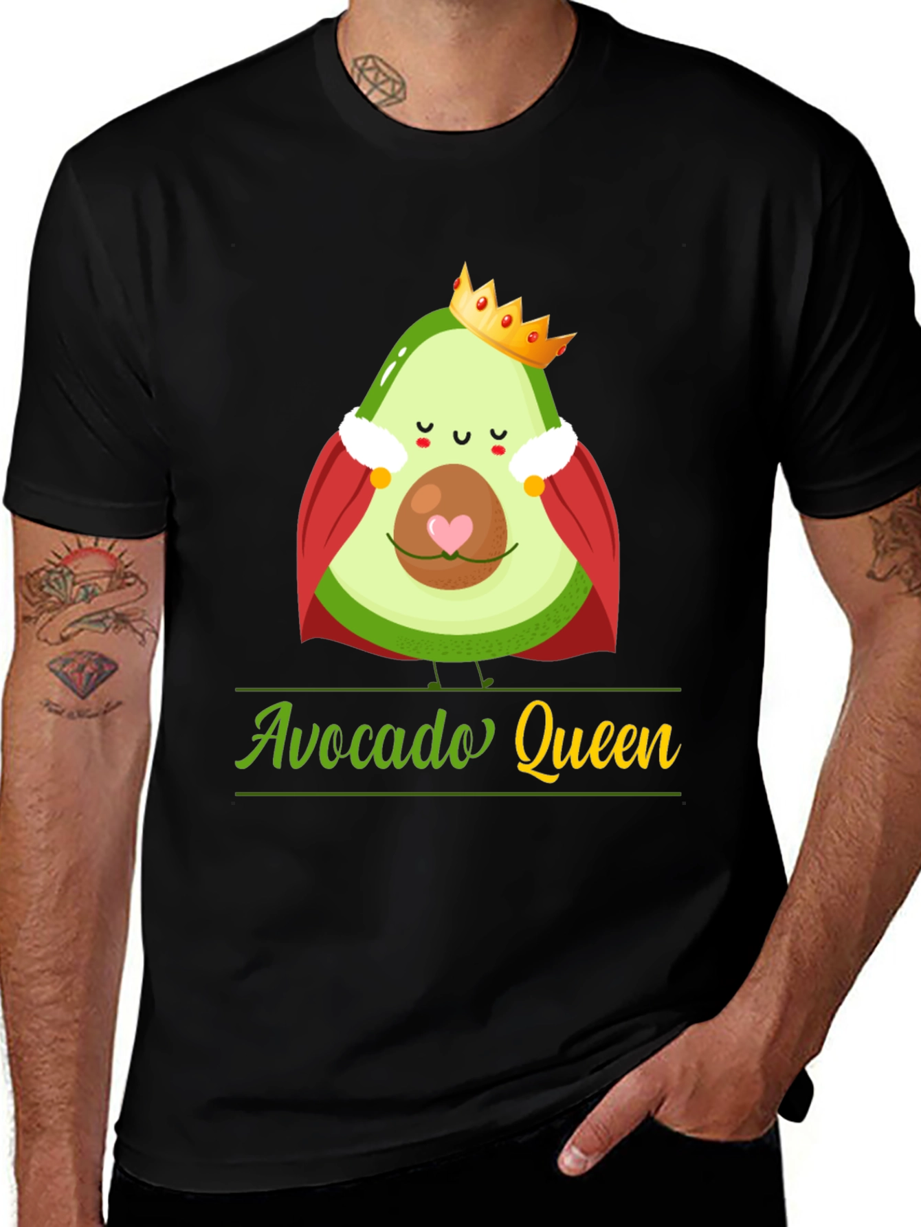 Avocado Queen T-Shirt - Funny Fruit Tee