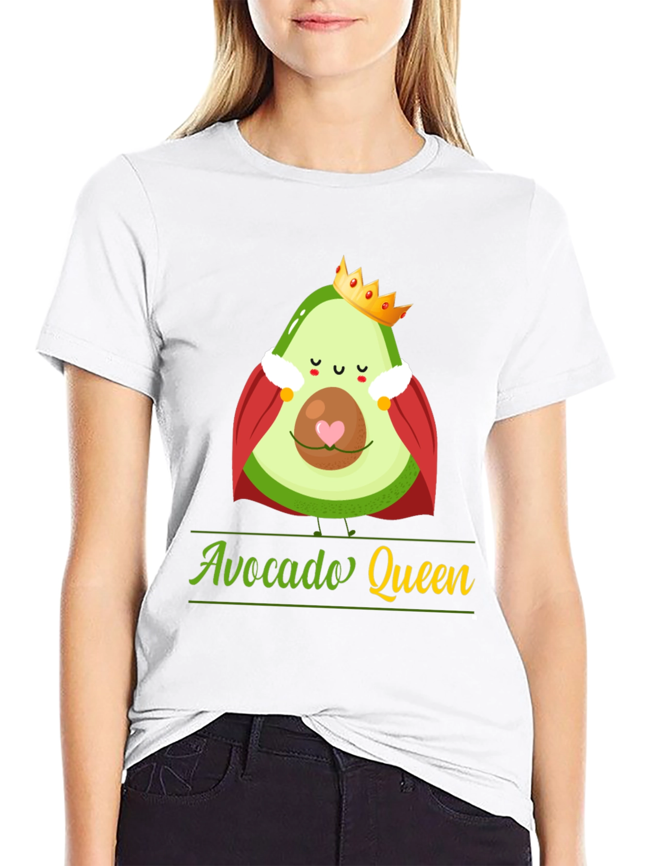 Avocado Queen T-Shirt - Funny Fruit Tee